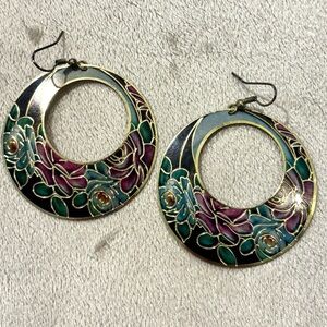 *2 for $10* Floral Hoop Earrings
